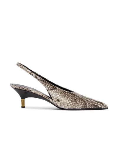 KHAITE BELLA LOW PYTHON-PRINT PUMPS