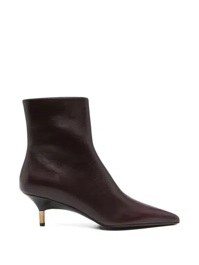 KHAITE BELLA POINTED ANKLE BOOTS