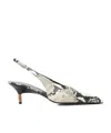 Khaite Bella Python-embossed Leather Pump In Multi