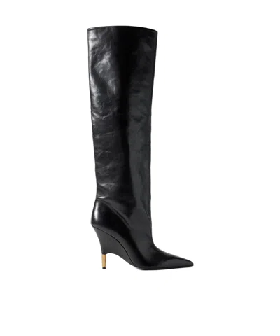 Khaite Bella's Thigh-high Boots In Black