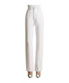 Khaite Belt-belt Loop Pocket Jeans In White