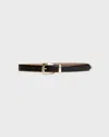 Khaite Benny Suede Belt In Black