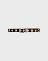 Khaite Skärp Benny Silver Studs Brun