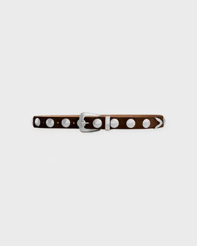 Khaite Skärp Benny Silver Studs Brun
