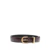Khaite Leather Belts In Black