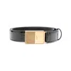 Khaite Crocodile Embossed Belt In Black