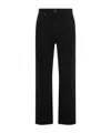 Khaite Belt Loop Denim Trousers In Black