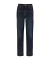 Khaite Belt Loop Denim Trousers In Blue