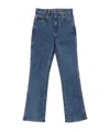 Khaite Vivian Cropped Jeans In Blue