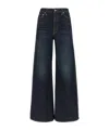 Khaite Belt Loop Jeans In Blue