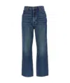 Khaite Abigail High Rise Straight Jeans In Blue