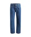 Khaite Kerrie Acid-wash Straight-leg Jeans In Blue