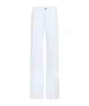 Khaite Belt Loop Jeans In White