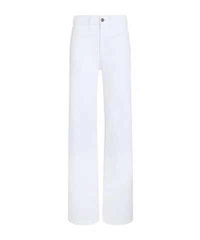Khaite Belt Loop Jeans In White