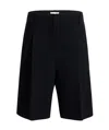 Khaite Laden Low-rise Suiting Shorts In Black