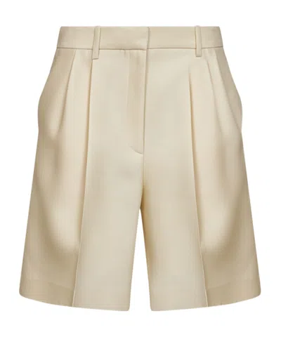 Khaite Belt Loops Shorts In Neutral