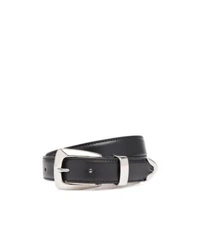 Khaite Belt With Rectangular Buckle In Black