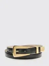 Khaite Lucca Leather Belt In Black