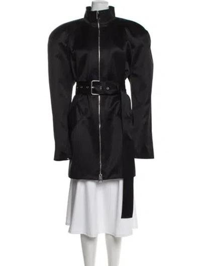 Pre-owned Khaite Belted Coat In Black