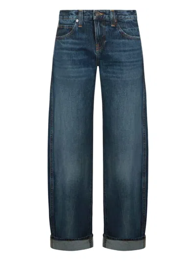 Khaite Belted Jeans In Blue