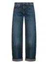 Khaite Karo Barrel-leg Jeans In Multi