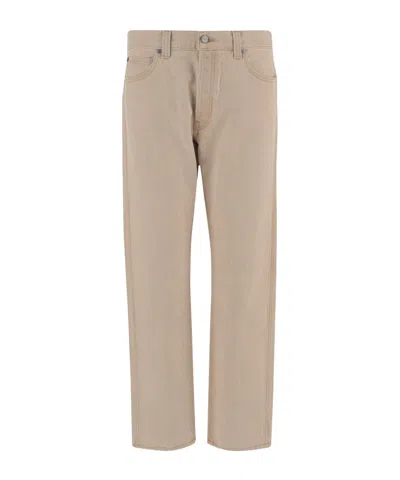 Khaite Belt-loop Jeans In Neutral