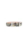 Khaite Snake-effect Metal Belt In Brown