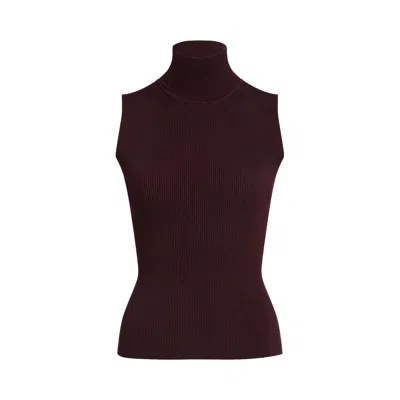 Pre-owned Khaite Benita Top 'almandine' | Red | Women's Size Xs