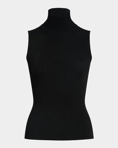 KHAITE BENITA TURTLENECK RIB TANK TOP