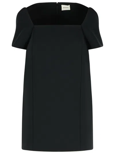 KHAITE KHAITE 'BENJI' BLACK POLYESTER BLEND DRESS
