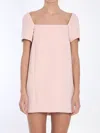 Khaite Benji Mini Dress In Pink