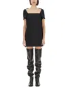 Khaite Benji Black Polyester Blend Dress In Black