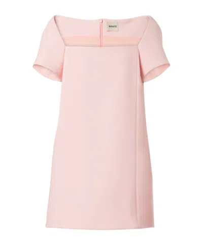 Khaite Benji Minidress In Pink