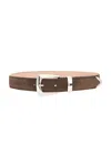 Khaite Benny 30mm Belt In Ebano