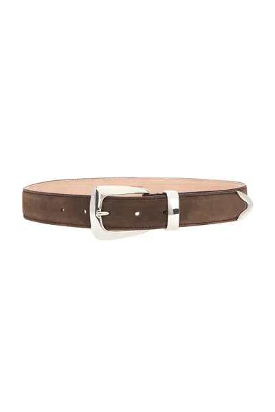 Khaite Benny 30mm Belt In Ebano