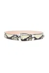 Khaite Benny 30mm Belt In Natural
