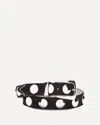 Khaite Benny Belt Whit Silver Stud Bucke