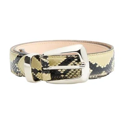 Khaite Benny Belt 30 Mm In Animal Print