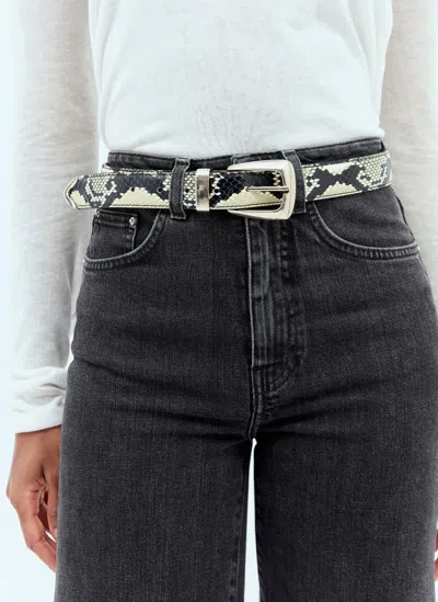 Khaite Benny Belt In Beige