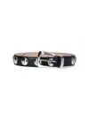 Khaite Stud-detailed Buckled Belt In Black