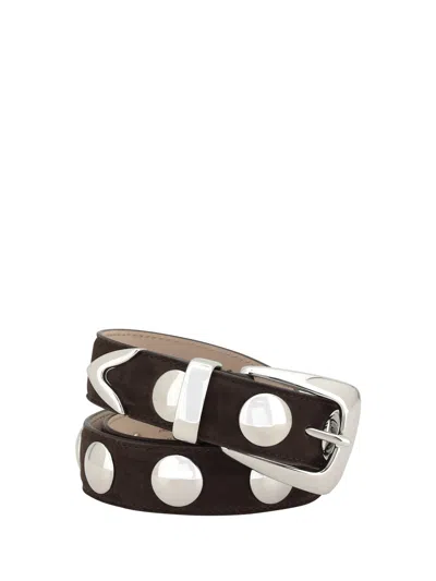 Khaite Benny Belt In Brown