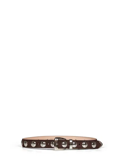Khaite Benny Belt In Brown