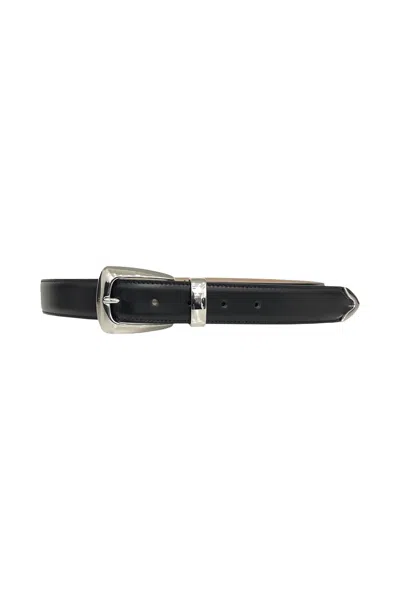 Khaite Benny Belt Whit Silver Buckle In Multi