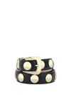 Khaite Benny Studded Leather Belt