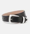 Khaite The Benny Leather Belt In Black
