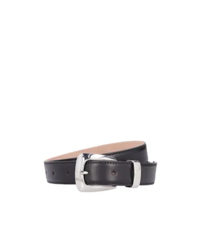 Khaite Benny Logo Belt In Black