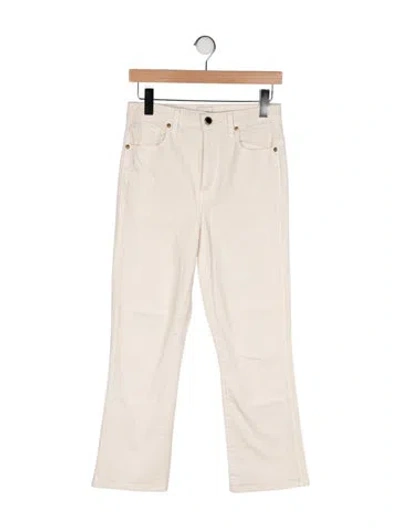 Pre-owned Khaite Benny Straight Leg Jeans In White