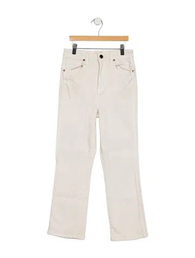 Pre-owned Khaite Benny Straight Leg Jeans In White