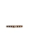 Khaite Benny Stud Embellished Buckle Belt In Multicolor