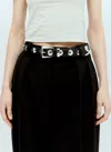 Khaite Bruno Studded Leather Belt In Black